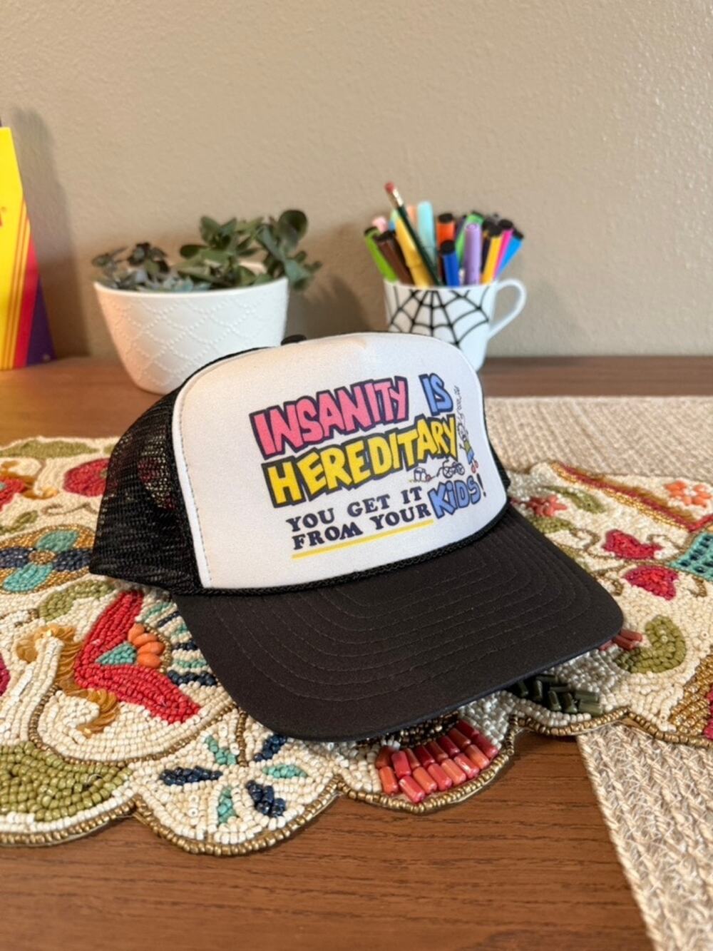 90s Insanity is Hereditary Vintage Nissin Kapital Kountry Trucker Snapback Hat